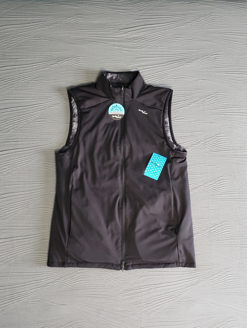 NWT! BIRDIE BOUND Men's Reversible Moisture Wicking Full-Zip Golf Vest (M) Black